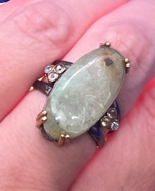 Egyptian Priestess Chrysocolla Ring (SG preowned)